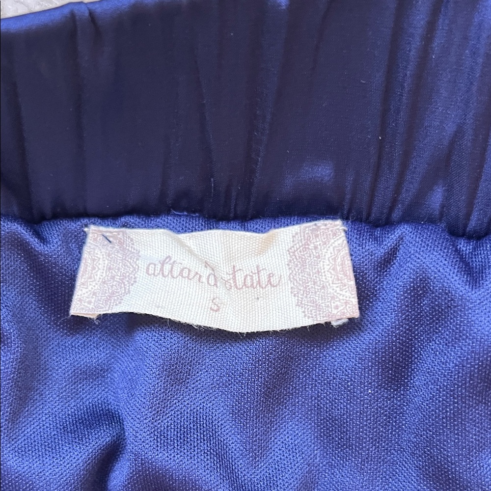 Altar'd State Deep Blue A-Line Skirt - Picture 2 of 2